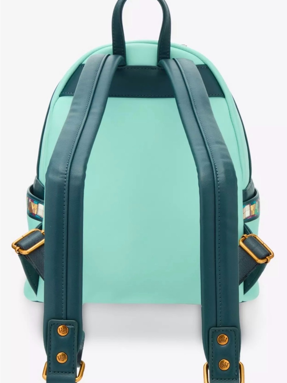 Loungefly Disney The Sword in the Stone Stained Glass Portrait Mini Backpack NWT - Picture 3 of 4